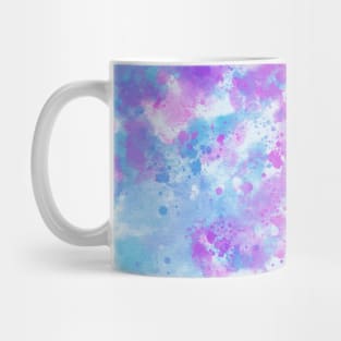 Blue Purple Watercolor Splatter Mug